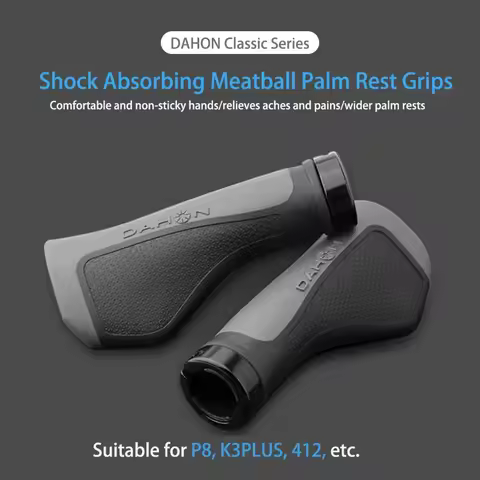 Comfort Meatball Locking Handle Grips Special For DAHON P8 Folding Bike MTB Anti-vibration Bicycle H