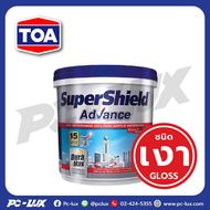 TOA สีน้ำกึ่งเงา ภายนอก รุ่น Supershield Advance ขนาด 18 ลิตร