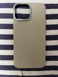 全新 Iphone 13 Pro Max 手機殼磁吸款 Mobile Case MagSafe 鈦灰色 荔枝紋