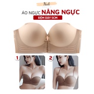 Wireless Front Bra with Breast Enhancement and Cleavage Rimless 5cm Thick Foam Pad Suitable for V1 F