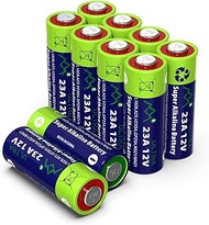 Alkaline 23A MN21 Mercury Free Battery 12 V, Pack of 10 in Multi Economy Pack (A23 / V23GA / LRV08 /