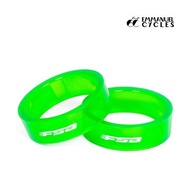 FSA Polycarbonate Headset Spacer Green 10 packs 30g