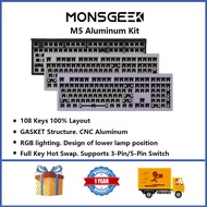 Akko MONSGEEK M5 CNC DIY Kit Wired Mechanical Keyboard GASKET Structure 100% Aluminum Keyboard