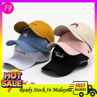 🔥READY STOCK🔥Embroidered Baseball Hat Men and Women Summer Sun Hat Wild Leisure Random Style Live Ca