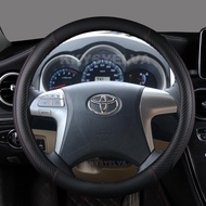 Car Steering Wheel Cover Leather For Toyota Highlander Camry Premio Estima 2007-2013 Fortuner Hilux 