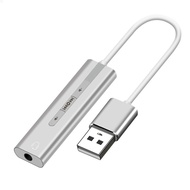 USB External Sound Card USB3.0 To 3.5Mm Jack Audio Microphone Headphone Adapter for Macbook PC Laptop Sound Card