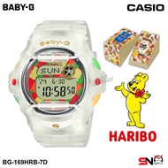 CASIO BABY-G x HARIBO Limited Edition 2023 Ladies Watch BG-169HRB BG-169 White Semi Transparent Resin Band Sports Watch