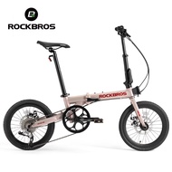 【Arrive In 3 Days】ROCKBROS 16 Inch Folding Bike SRAM 9 Speed Aluminum Frame Lightweight Mechanical D