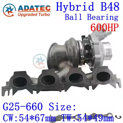 Hybrid B48 G25-660 Size Ball Bearing Turbocharger 600HP 851676 894020 1165863190407 Upgrade Turbine