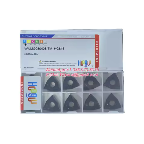 10pcs HOOGUU WNMG WNMG080404/08/12-TM HG910 -43/D43/HQ/MA/MS/TM/JMS/MA HG310~990 Turning Insert