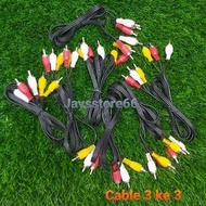 3 RCA to 3 RCA Cable RCA-RCA Video Cable 3 RCA Cable/ NON PACKING (PJ) 1m/3m 1.5m