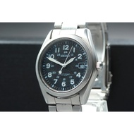 Vintage 1991 Seiko Military 7N42-8260 Silver Date 38mm Quartz Men's Watch JAPAN