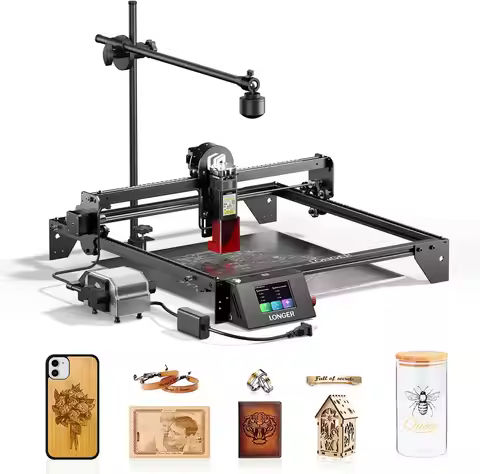 LONGER RAY5 10W Laser Engraver with Air Assist & LightBurn Camera, Auto Positioning & Capture, High-