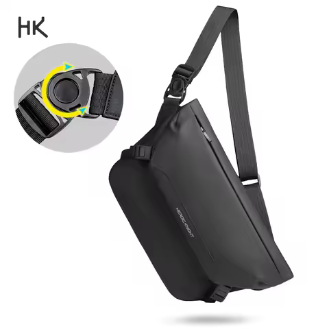 HK Waterproof Men's Crossbody Bag Casual Shoulder Messenger Bag Cycling Outdoor Travel Sling Bag Mul
