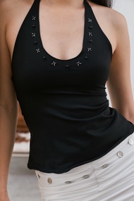Allur Quarter Sheen Beaded tank  เสื้อปักคล้องคอ