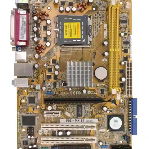 Asus P5S-MX SE Motherboard LGA 775 2×DDR2 SiS 671FX PCI-E 16X Micro ATX