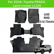 For 2024+ PRADO Land cruiser LC250 LHD/RHD TPE Car Floor Mat