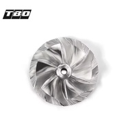 5-Axis CNC Billet Compressor Wheel 6+6 Blades 46x58mm Forward Rotation 230-F002-1 for Turbo