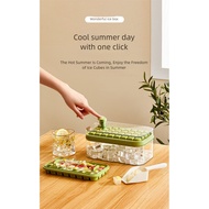 One-Click Press Ice Cube Mold, Household Storage Ice Box, Refrigerator Ice Storage Box