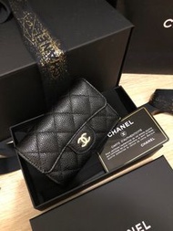 香港正單- restock! 已賣出3個🫶🏼香港正單Chanel classic flap card holder 黑金牛卡包銀包卡套 原價