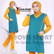 Yovis sport - setelan olahraga senam wanita - tunik