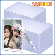 25/ 50Pcs 35PT Clear Toploader Kpop idol Photocard Sleeve Anti-scratch 3X4" PVC DIY Gaming Trading C