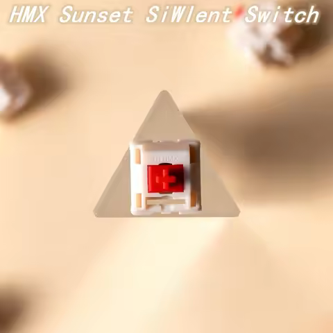 HMX Sunset Silent Switch HIFI 5-Pin Linear Silent Switches 45g POM TPE Fine Lubrication Custom Mecha