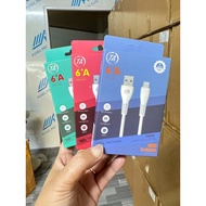 TA-DS223 choke cable 6A fast charging, available with 3 pins for ip, ss, tc