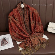 (Expert) (BYING) Tubba turkey shawl pashmina cashmere original motif empty color can PO by orange
