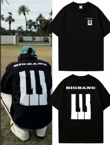 Summer Men's Women's Bigbang 20th Anniversary Concert T-Shirt G-Dragon fans Short Sleeve Casual T-sh