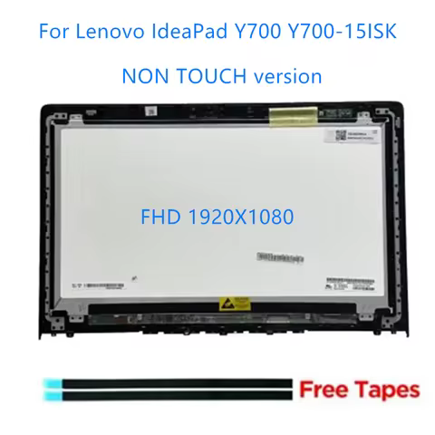 Non touch 15.6" For Lenovo Ideapad Y700-15 Y700-15ISK Y700-15ACZ LCD Display Screen Digitizer Assemb