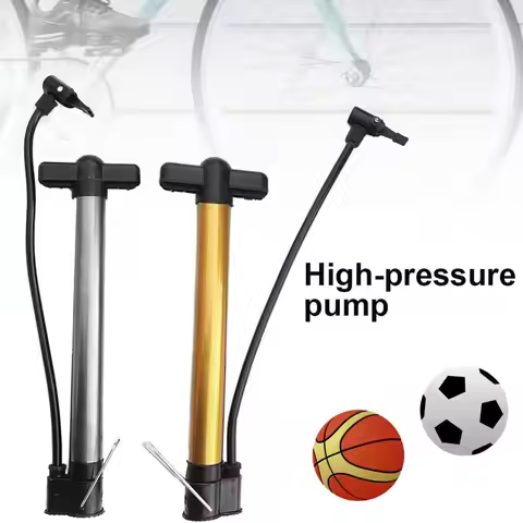 Bicycle Air Pump Portable High Pressure Mountain Bike Bicycle Basketball Manual Air Pump Inflator