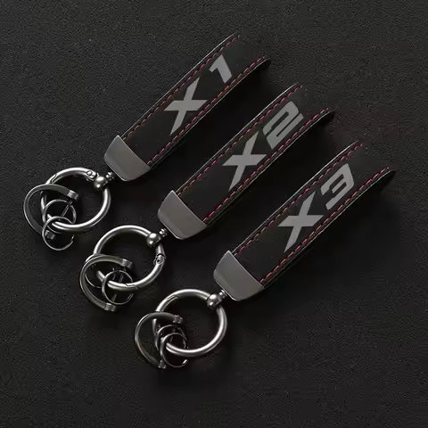 Fashion Suede Leather Car Keychain For BMW X1 X2 X3 F48 E84 U11 E83 F25 G01 X4 X5 X6 X7 E71 E70 F15 