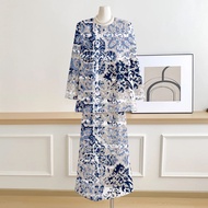 Baju Kurung Tradisional Melayu Murah Baju Kurung Moden Teal Blue Plus Saiz Kurung Labuh Baggy Baju M