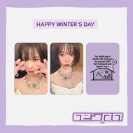 AESPA Cha Lieu Tri Man Kim Min Dinh birthday anniversary card postcard around winter grapefruit coll