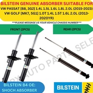 BILSTEIN GENUINE ABSORBER (FRONT, REAR) FOR VW PASSAT [B8, 3G2] '15-23YR / GOLF [MK7, 5G1] '13-20YR