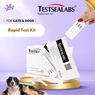 Testsealabs® Rapid Test Kit Antigen Test Cassette For Dog and Cat Coronavirus Herps Panleukopenia Pe