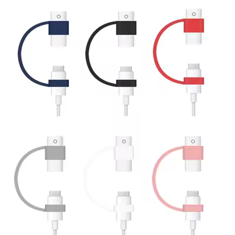 Soft Grip Sleeve Holder Anti-loss Charging Cable Adapter Tether for USB-C Pencil