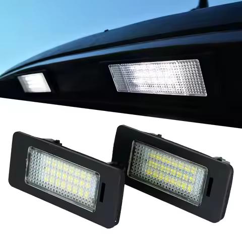 2 pcs Canbus Led Number Plate HID White Rear Tag License Plate Light Lamp For BMW E39 M5 E70 E71 X5 