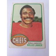 1976 Willie Lanier Kansas City Chiefs Sports Vintage Football Trading Card