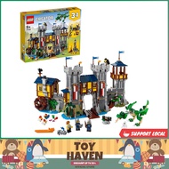[sgstock] LEGO 31120 Creator 3in1 Medieval Castle Toy to Tower or Marketplace, Building Set with Dra