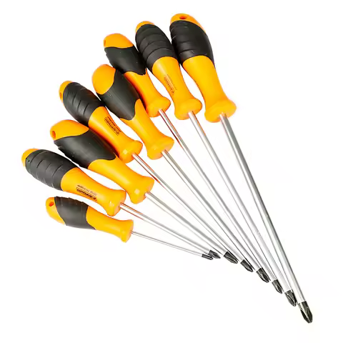 NINDEJIN 1pc electric magnetic screwdriver tools PH0 PH1 PH2 PH3 CR-V phillips screwdriver PP handle
