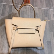 Celine 鯰魚包 / 淺褐灰Belt Nano手提肩揹包