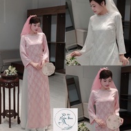 Traditional Ao Dai for Women with Brocade Tho Bat and Flower Applique TN09