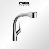 KOHLER  Elate pullout spray kitchen faucet ก๊อกผสมอ่างล้างจานชนิดฝักบัว รุ่นอีเลท K-13963T-C4-CP