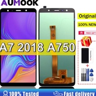 Promo 6.0"AMOLED Display For Samsung Galaxy A7 2018 LCD Display Touch