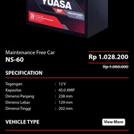 AKI MOBIL NS 60 KERING YUASA