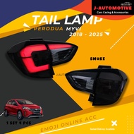 V4 Perodua Myvi 2018 - 2025 lampu belakang ALBINO Tail Lamp Lights Full Clear Albino white Full smok