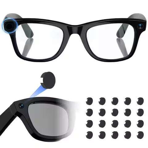 Low-Tack LED Light Blocking Stickers Restickable Non-Slip Glasses Side Shields Baffle for Ray Ban Me