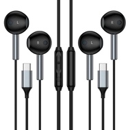 Fon Telinga Jenis C, Earbud Berwayar untuk Samsung Galaxy A17 A16 5G S26 S25 Ultra A36 A56 A35 Z Fol